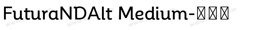 FuturaNDAlt Medium字体转换